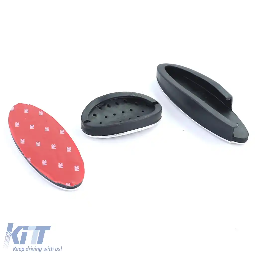 Set de pedale din aluminiu + suport pentru picioare, potrivit pentru Mini One Cooper R55 R56 R57 R58 R59 R60 Automatic-image-6296731