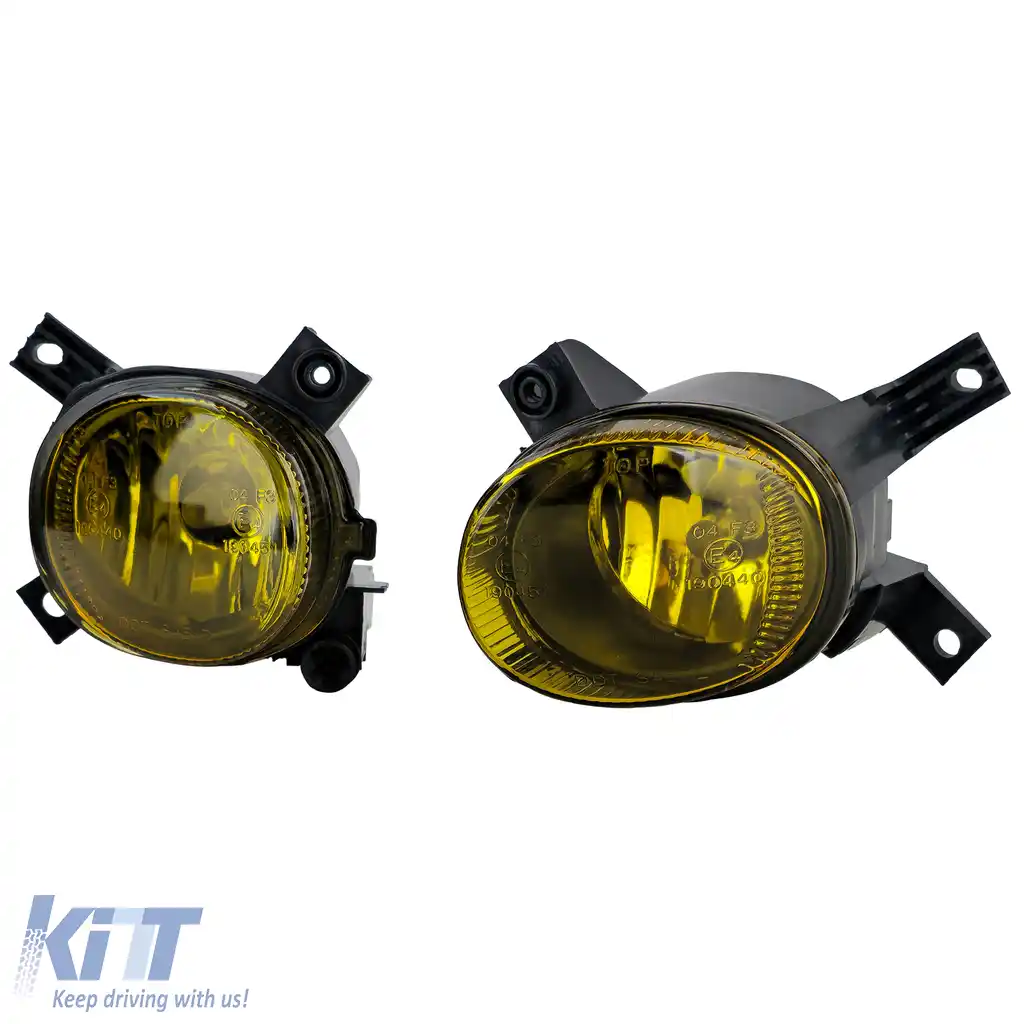 Set de proiectoare cu sticlă clară galbenă, potrivit pentru Audi A3 8P1 8P7 A4 B7 8E B6 8H-image-6197986