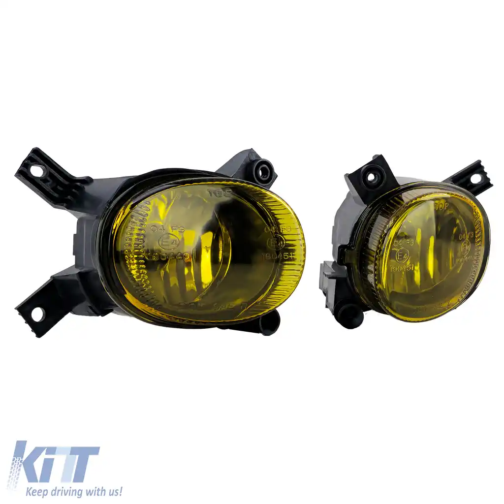 Set de proiectoare cu sticlă clară galbenă, potrivit pentru Audi A3 8P1 8P7 A4 B7 8E B6 8H-image-6197987