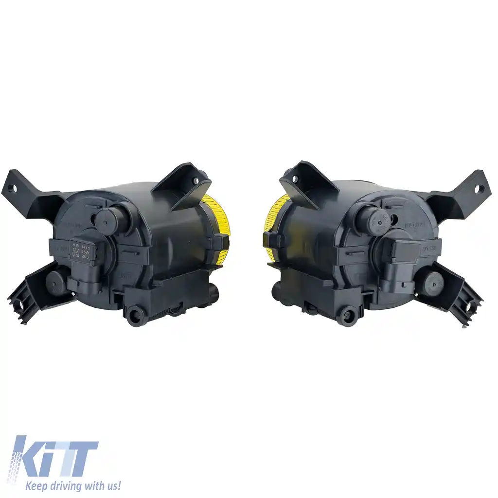 Set de proiectoare cu sticlă clară galbenă, potrivit pentru Audi A3 8P1 8P7 A4 B7 8E B6 8H-image-6197990