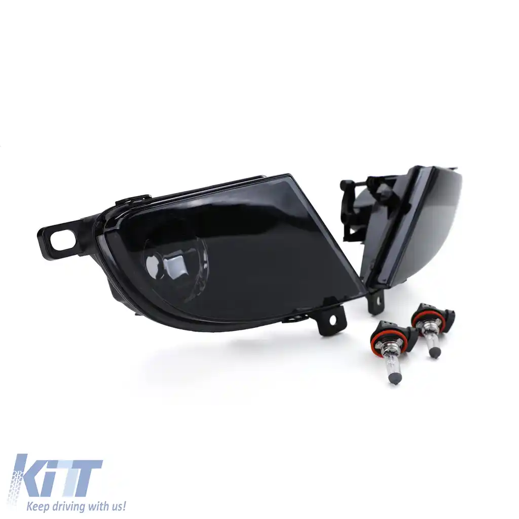 Set de proiectoare de ceață cu sticlă clară și fum negru, potrivit pentru BMW E60 E61 LCI Facelift 07-10-image-6191148