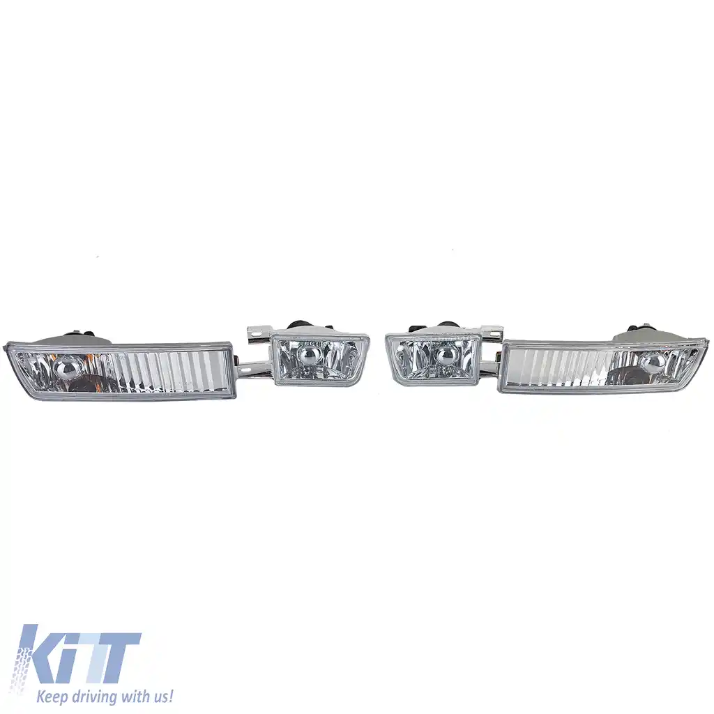 Set de proiectoare de ceață cu sticlă clară și indicator, potrivit pentru VW Golf 3 91-98-image-6197843