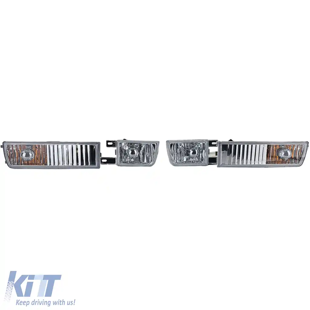 Set de proiectoare de ceață cu sticlă clară și indicator, potrivit pentru VW Golf 3 91-98-image-6197844