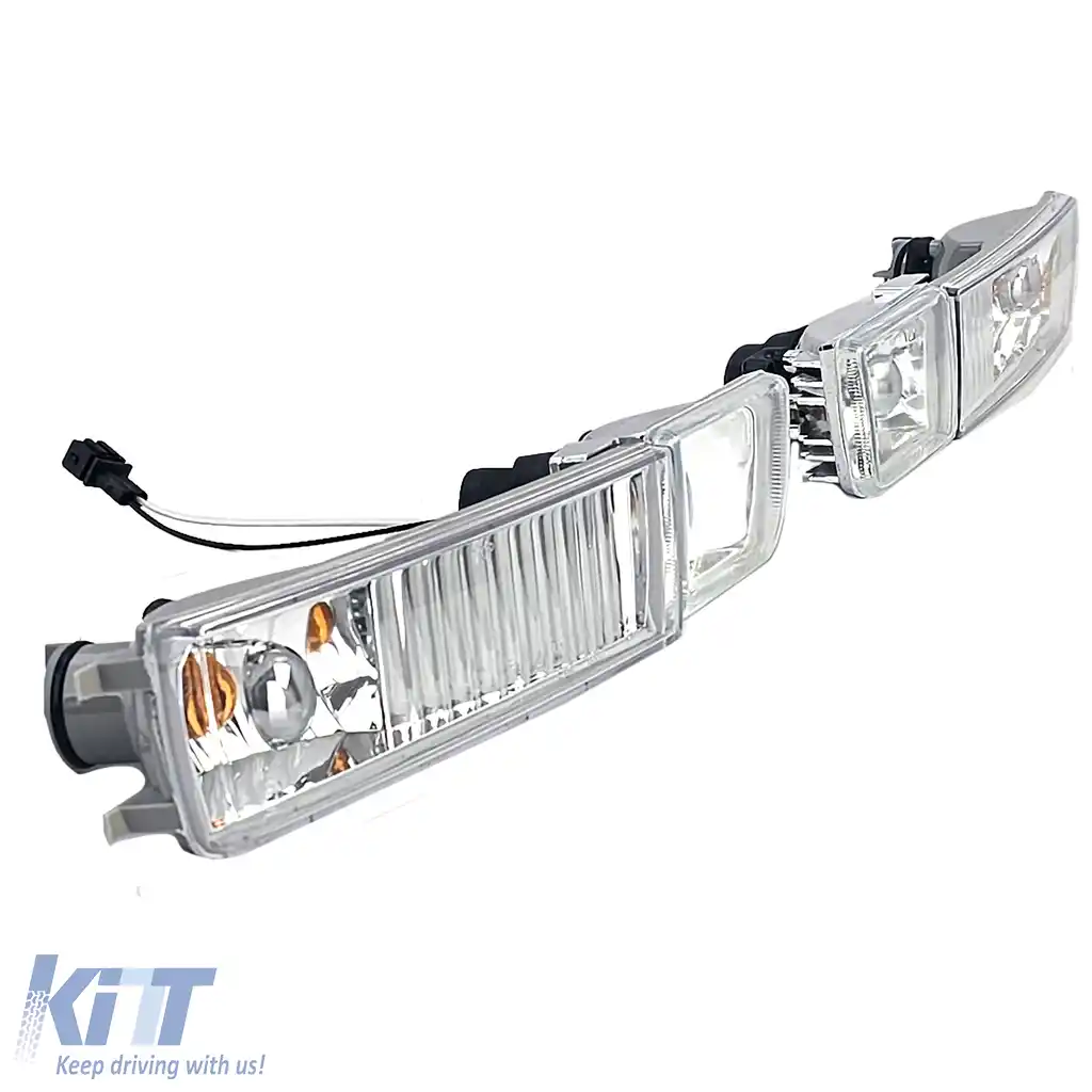 Set de proiectoare de ceață cu sticlă clară și indicator, potrivit pentru VW Golf 3 91-98-image-6197847