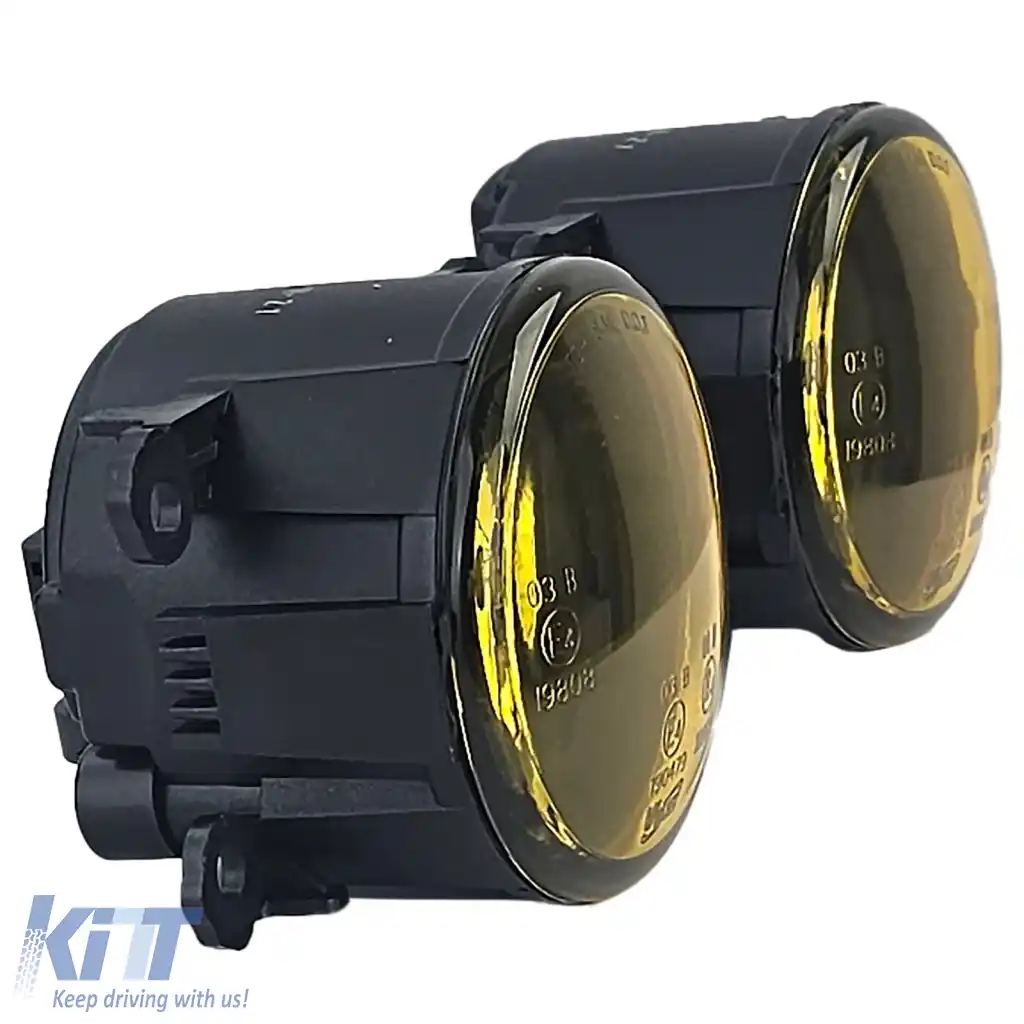 Set de proiectoare de ceață cu sticlă clară galbenă, potrivit pentru Peugeot 107 207 307 407 4007 607-image-6296633