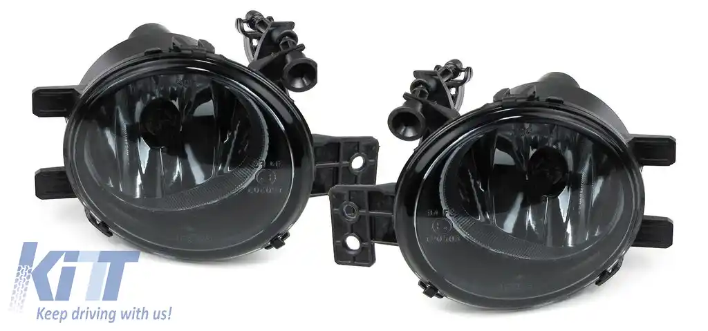 Set de proiectoare de ceață din sticlă clară cu fum negru, potrivit pentru BMW Seria 1 E82 E88 11-13