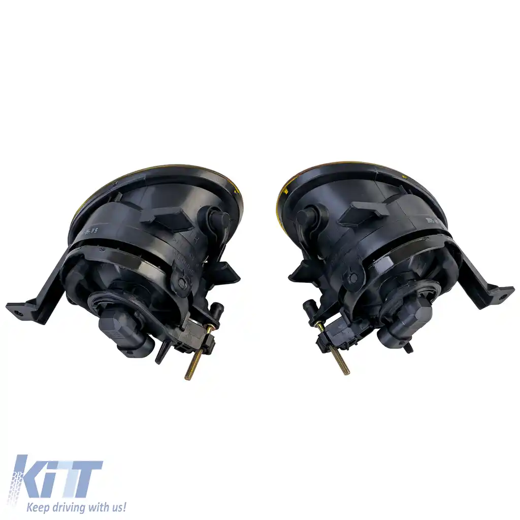 Set de proiectoare de ceață din sticlă clară galben pentru VW Golf 6 VI Caddy Jetta Tiguan Touran-image-6210615