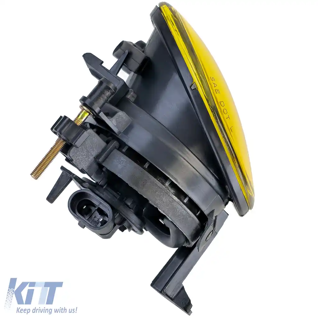 Set de proiectoare de ceață din sticlă clară galben pentru VW Golf 6 VI Caddy Jetta Tiguan Touran-image-6210616