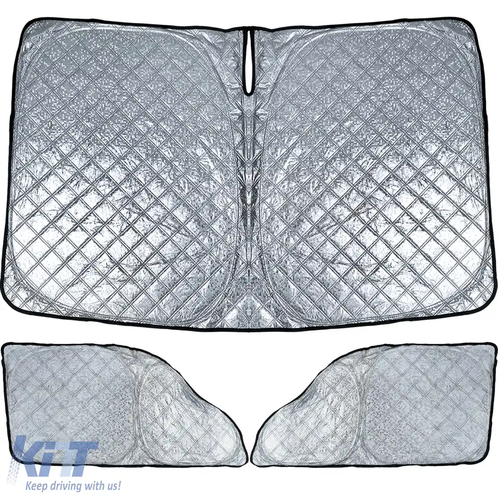Set de protecție solară blackout în 3 piese, potrivit pentru Mercedes Sprinter W907 W910 din 2018-image-6208322