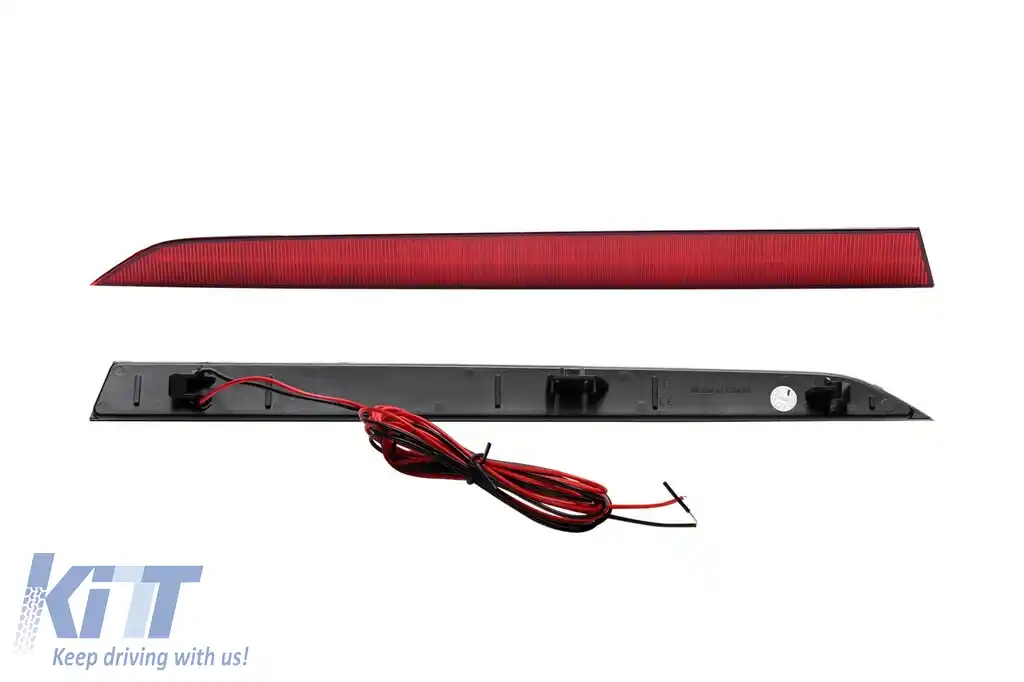 Set de reflectoare LED potrivit pentru bara de protecție M din spate a BMW Seria 3 F30 sedan, F31 touring 2011-2019, cu bază roșie, stânga și dreapta