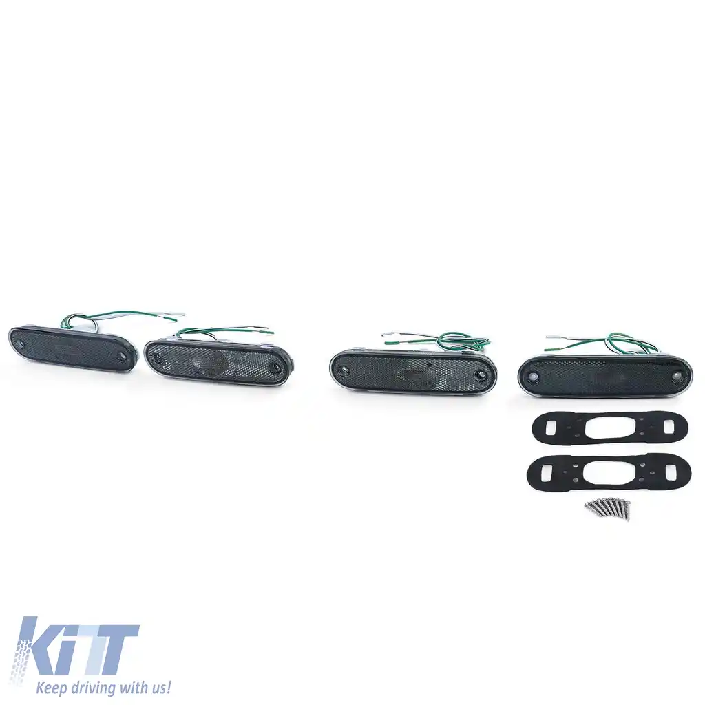 Set de reflectoare pentru lumini de marcaj laterale fumuriu negru, potrivit pentru Mazda MX5 89-05-image-6197950