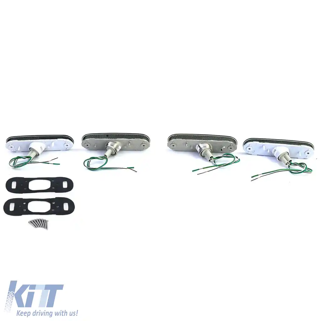 Set de reflectoare pentru lumini de marcaj laterale fumuriu negru, potrivit pentru Mazda MX5 89-05-image-6197956