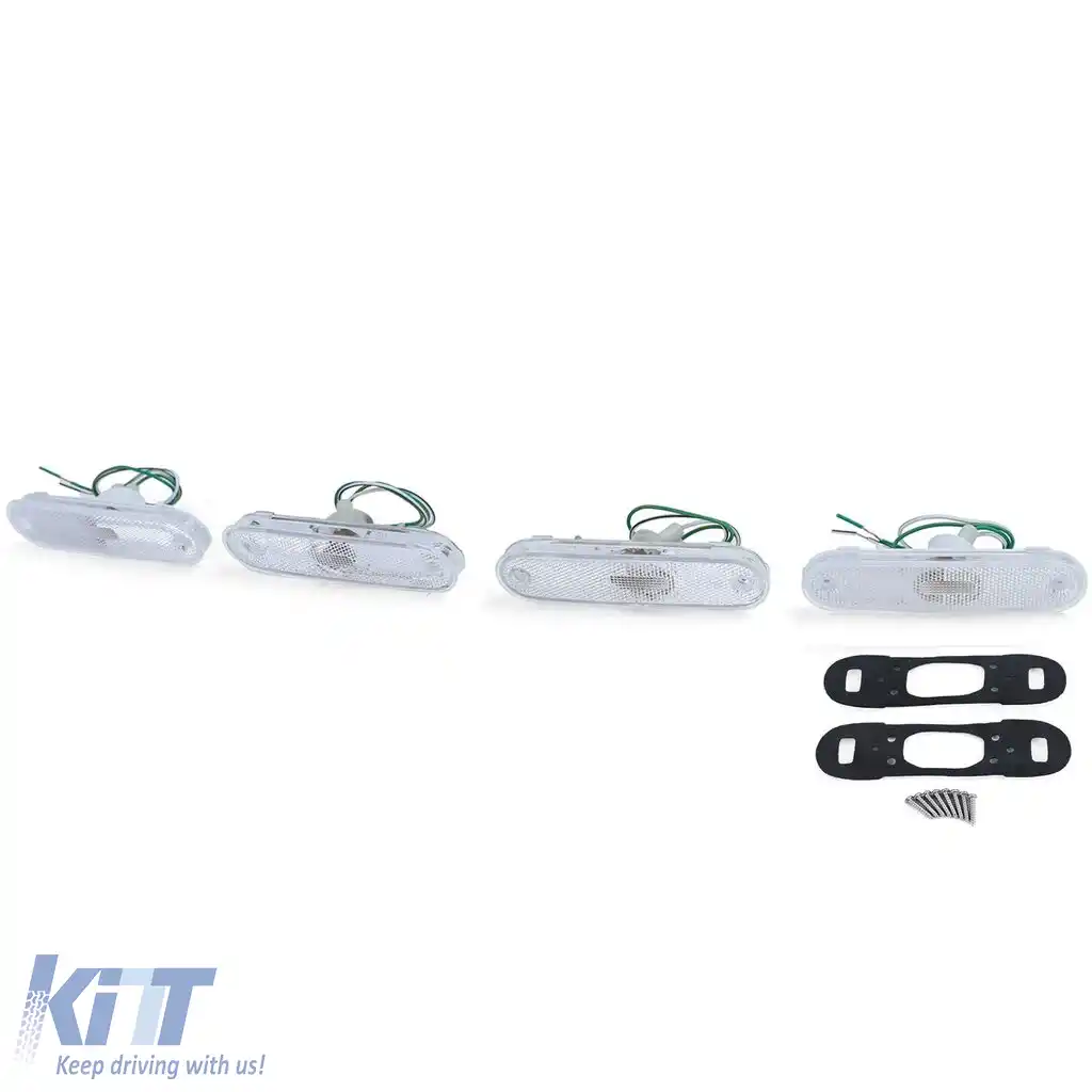 Set de reflectoare pentru lumini de marcaj laterale albe, potrivit pentru Mazda MX5 NA NB NBFL 89-05-image-6199037