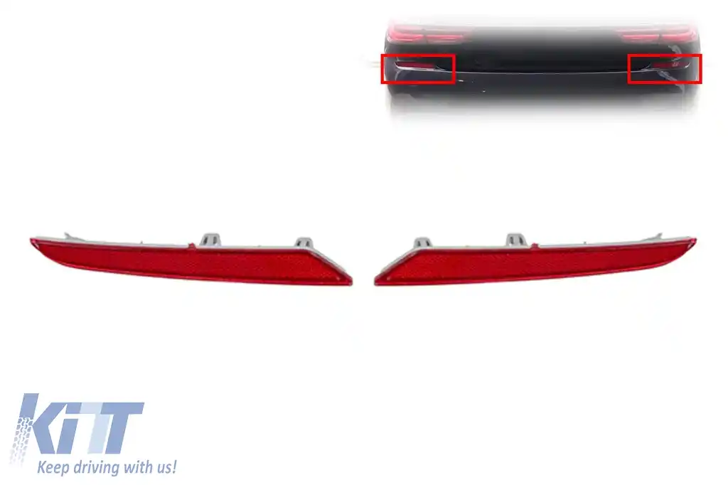 Set de reflectoare potrivit pentru bara de protecție M din spate la BMW Seria 7 G11, G12 după 2015, stânga și dreapta