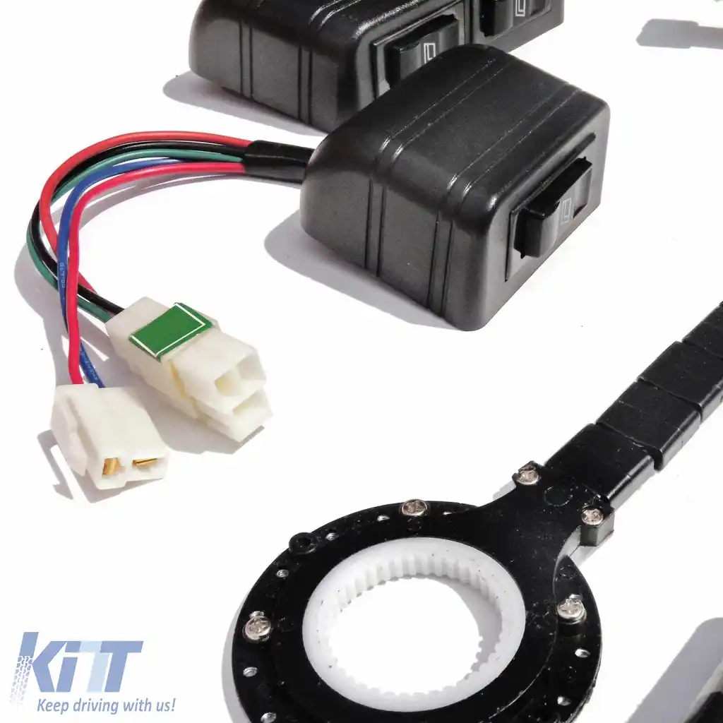 Set de regulator de geam electric pentru 2 uși, aplicabil universal-image-6277886