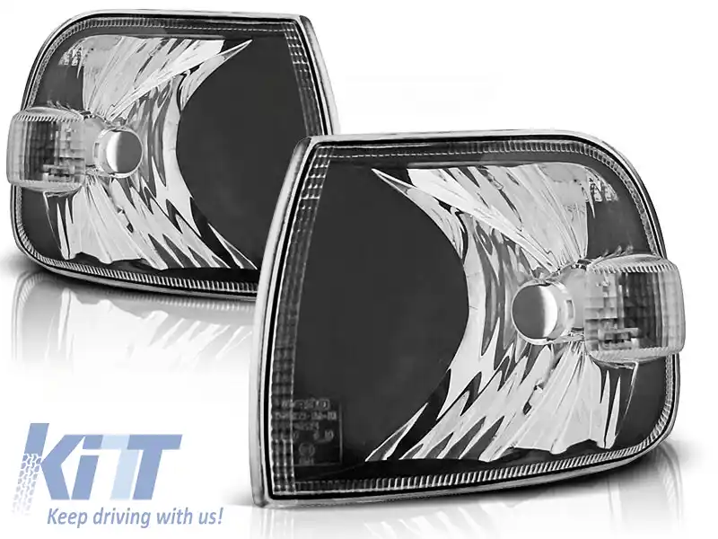 image-2-Set de semnale de tuning potrivit pentru far pentru VW T4 1996-2003 cu bază neagră stânga + dreapta