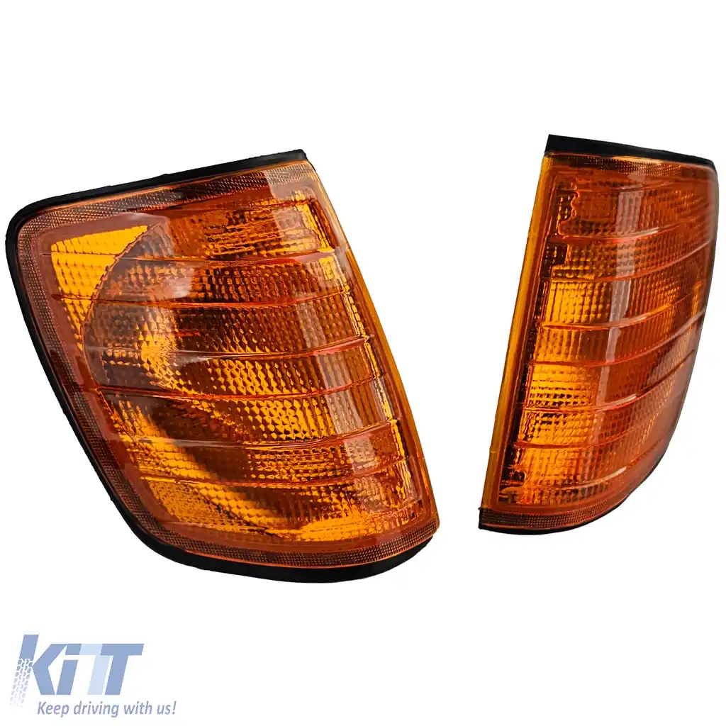 Set de semnalizare portocalie potrivit pentru Mercedes W124 Sedan C124 Coupe S124 Estate 85-93-image-6199190