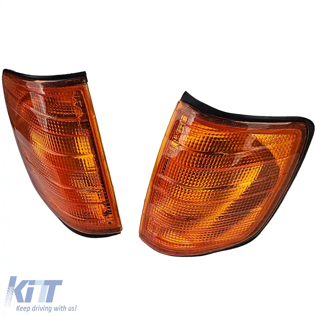Set de semnalizare portocalie potrivit pentru Mercedes W124 Sedan C124 Coupe S124 Estate 85-93-image-6199192
