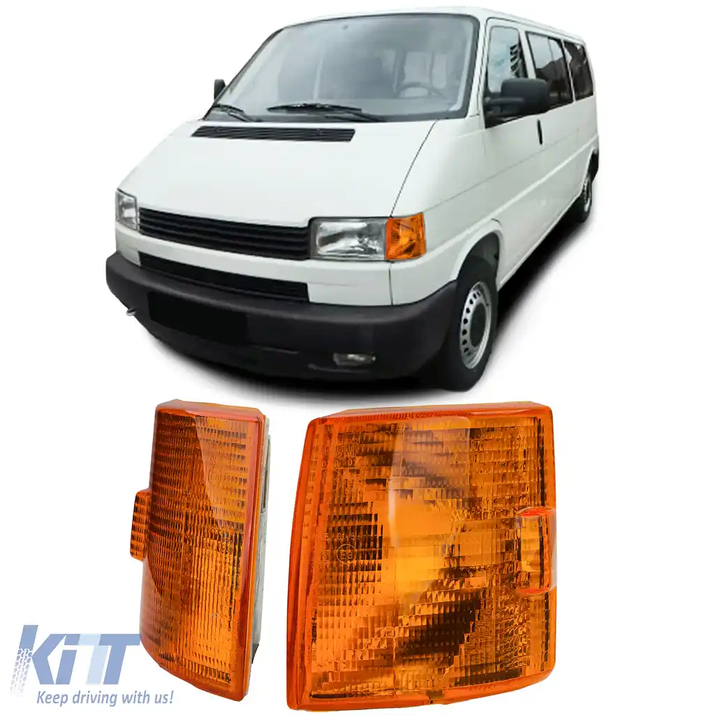 Set de semnalizare portocalie stânga dreapta, potrivit pentru VW T4 Bus Pickup Transporter 1990-2004