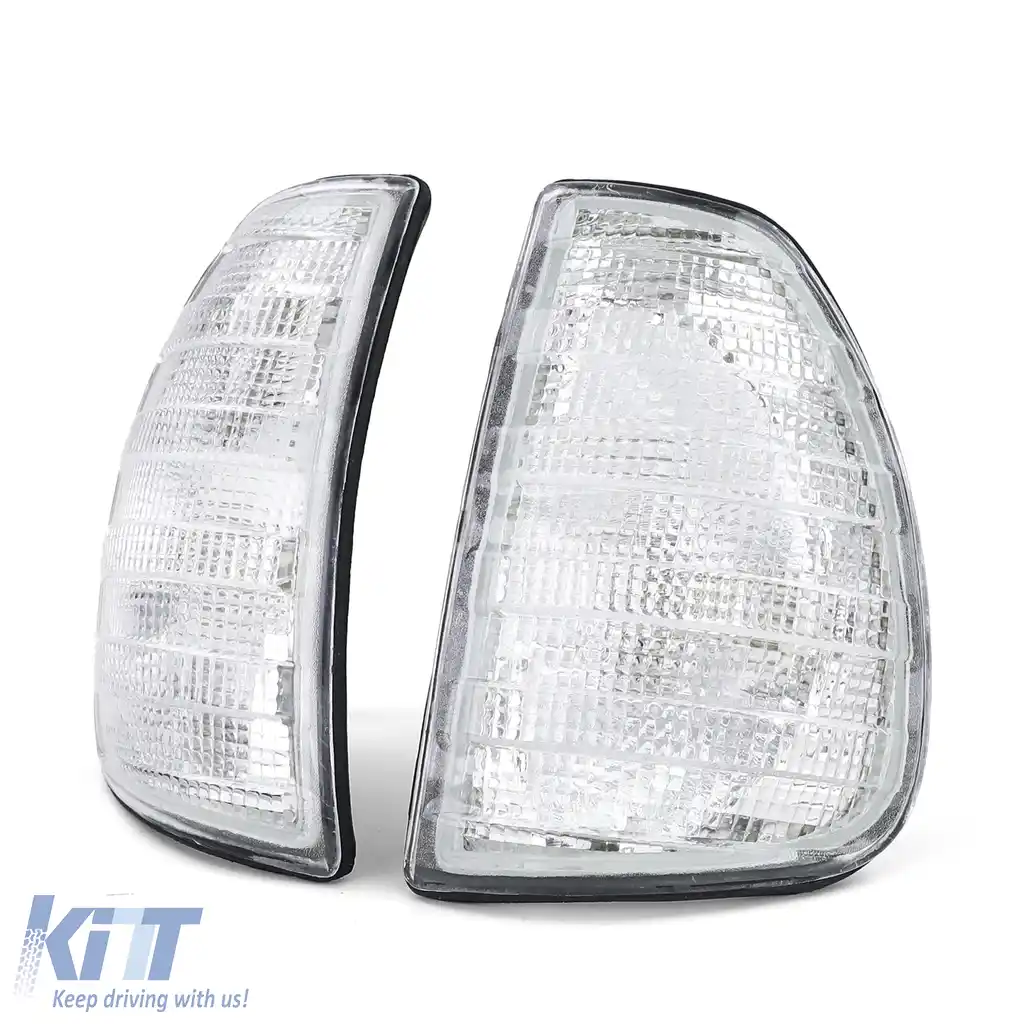 Set de semnalizatoare albe stânga dreapta, potrivit pentru Mercedes W123 C123 S123 76-85-image-6209333