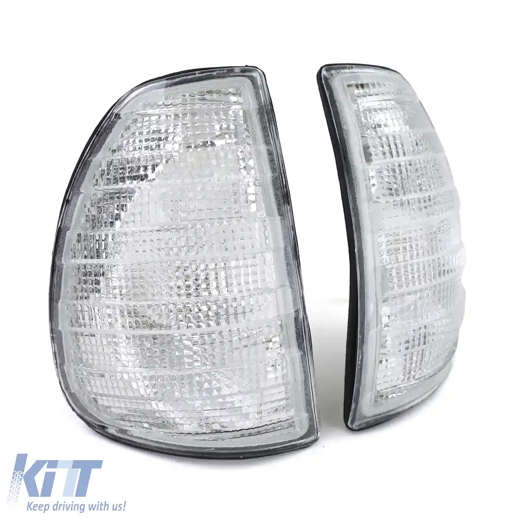 Set de semnalizatoare albe stânga dreapta, potrivit pentru Mercedes W123 C123 S123 76-85-image-6209334