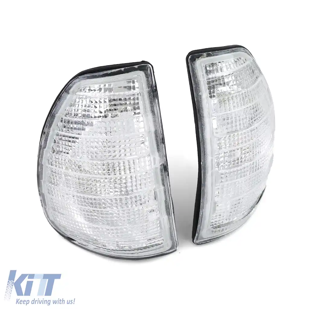 Set de semnalizatoare albe stânga dreapta, potrivit pentru Mercedes W123 C123 S123 76-85-image-6209335