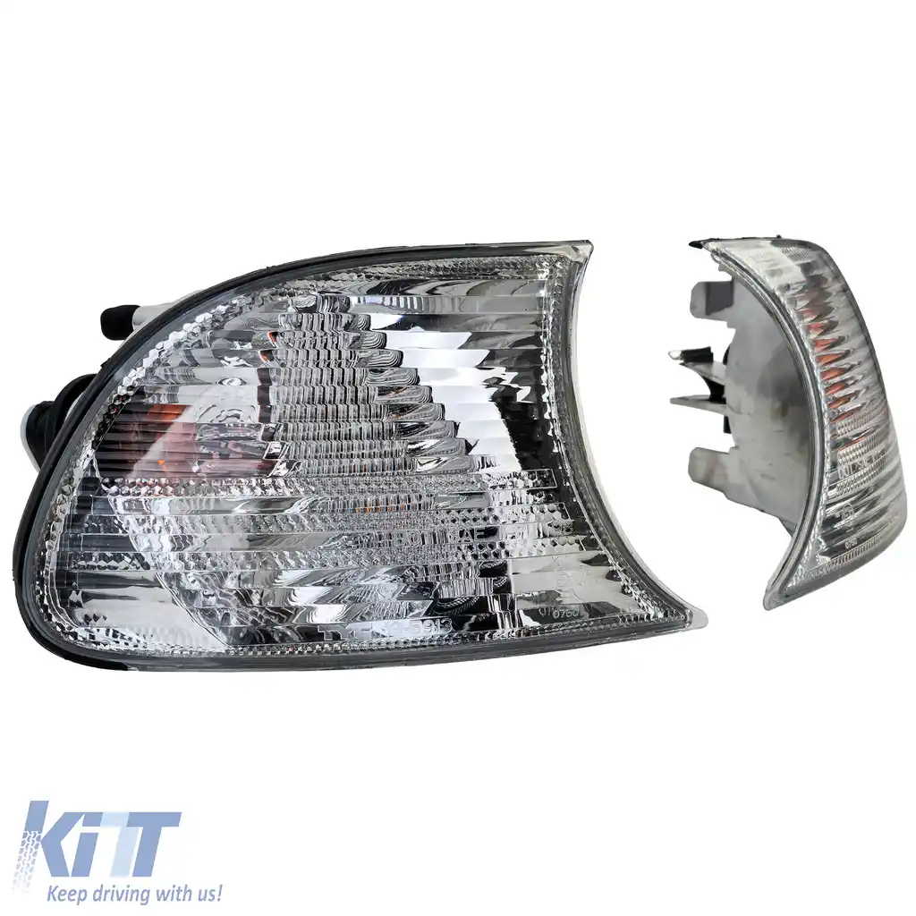 Set de semnalizatoare cristal alb, potrivit pentru BMW Seria 3 E46 Coupe Cabriolet 1999-2001-image-6204477
