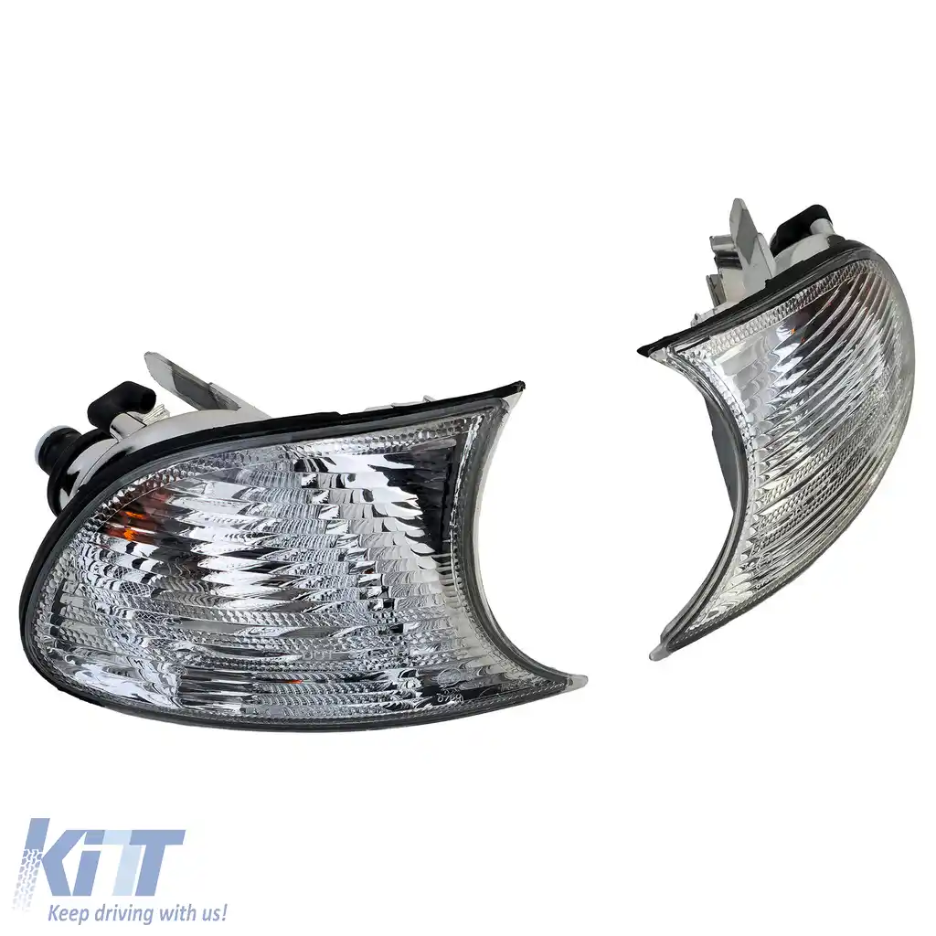 Set de semnalizatoare cristal alb, potrivit pentru BMW Seria 3 E46 Coupe Cabriolet 1999-2001-image-6204478