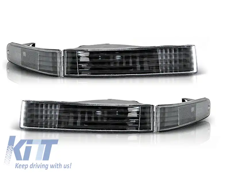 Set de semnalizatoare de tuning potrivit pentru faruri pentru Honda Prelude 1992-1997 cu bază neagră stânga + dreapta