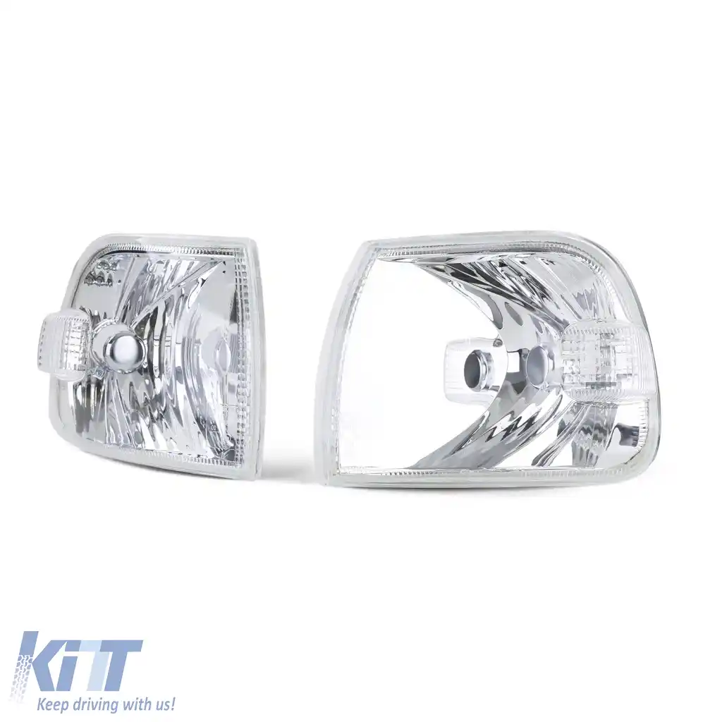 Set de semnalizatoare frontale cu sticlă clară pentru VW Bus T4 GP Caravelle Multivan 1996-2003-image-6327031