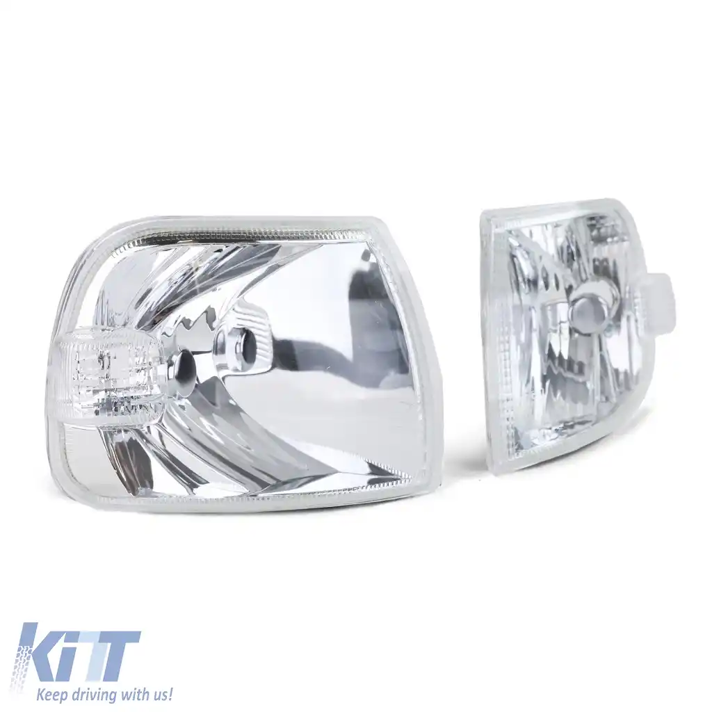 Set de semnalizatoare frontale cu sticlă clară pentru VW Bus T4 GP Caravelle Multivan 1996-2003-image-6327032
