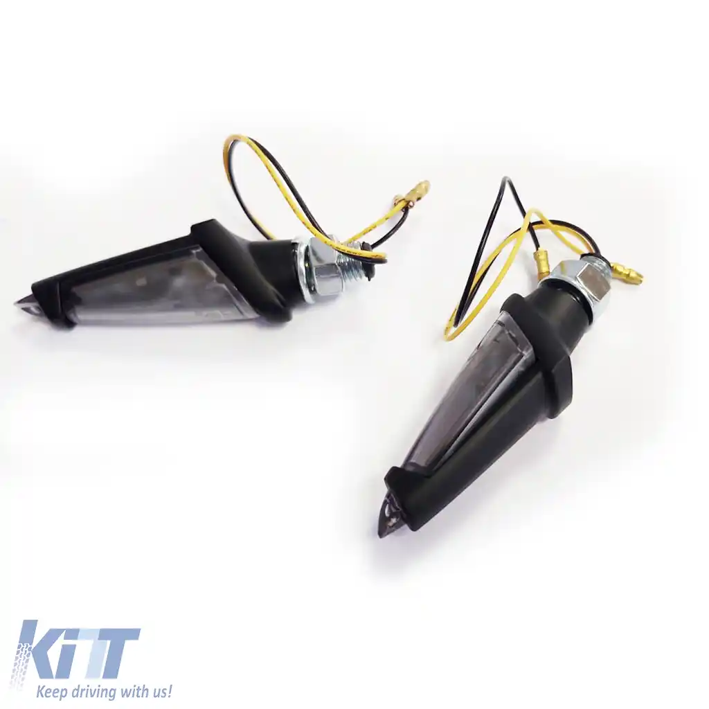 Set de semnalizatoare LED universale pentru motocicletă CORTONA SMOKE cu marcaj E