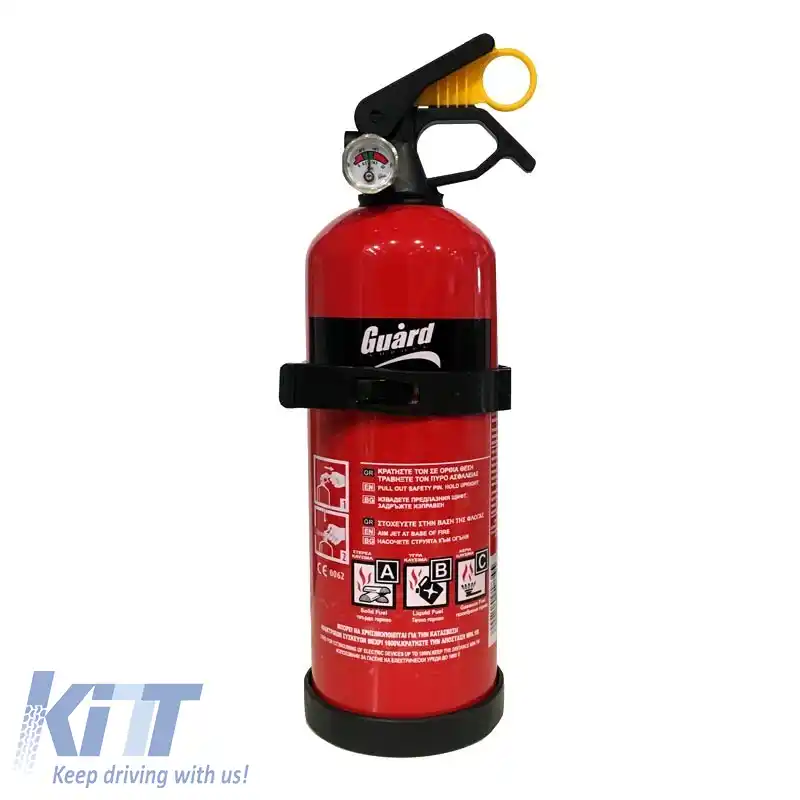 Set de siguranță 4 piese Triunghi, Kit de prim ajutor, Stingător 1Kg, Mănuși de protecție 01906-image-6295021