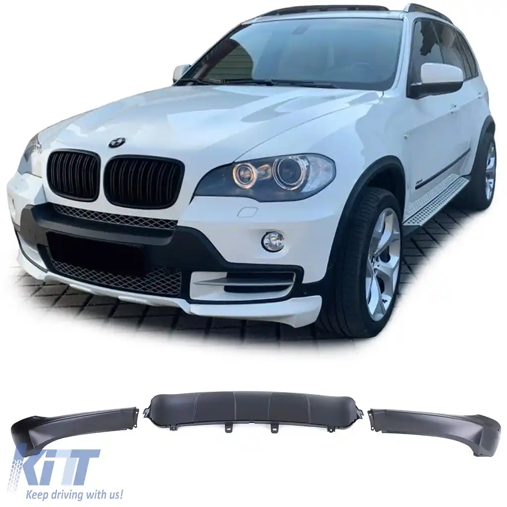 Set de spoilere aerodinamice pentru bara de protecție față și spate, potrivit pentru BMW X5 E70 06-10-image-6191327