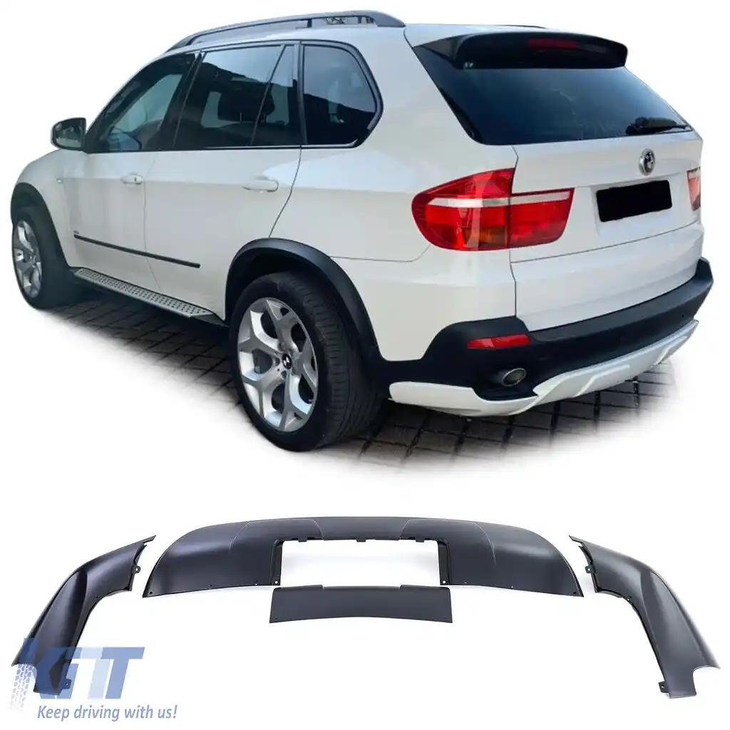 Set de spoilere aerodinamice pentru bara de protecție față și spate, potrivit pentru BMW X5 E70 06-10-image-6191330