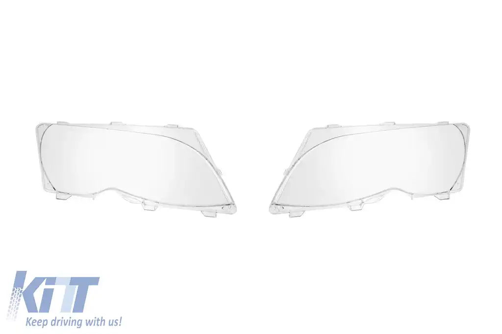 Set de sticlă pentru faruri potrivit pentru BMW Seria 3 E46 sedan, break 2001-2005, stânga și dreapta