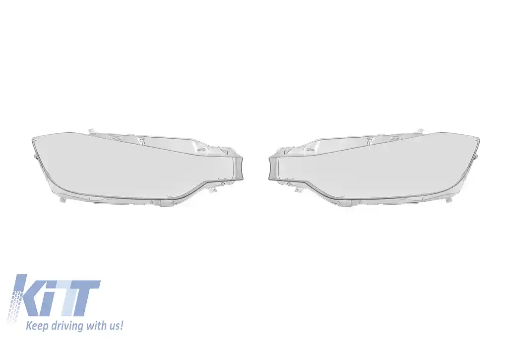 Set de sticlă pentru faruri potrivit pentru BMW Seria 3 F30 sedan, F31 touring 2012-2015, stânga și dreapta