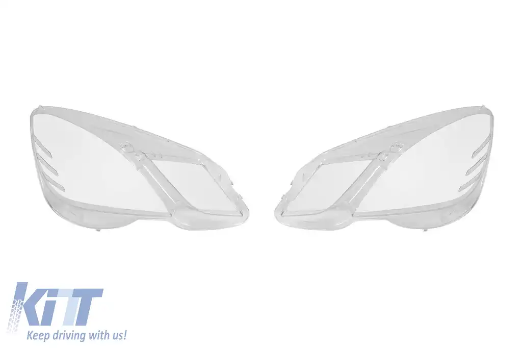 image-2-Set de sticlă pentru faruri potrivit pentru Mercedes E-Class W212 2009-2012, stânga și dreapta