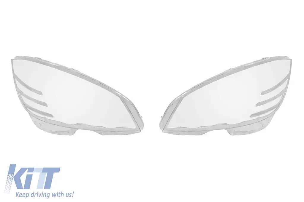 Set de sticlă pentru faruri potrivit pentru Mercedes C-Class W204 sedan, break 2007-2010, stânga și dreapta