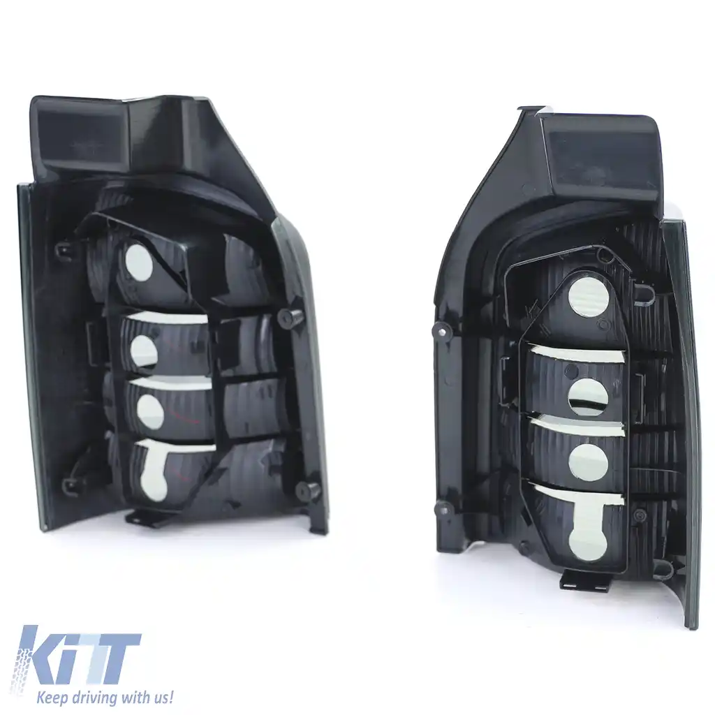 Set de stopuri cu sticlă clară și fum negru, potrivit pentru VW Bus T5 2003-2009 cu hayon-image-6190620