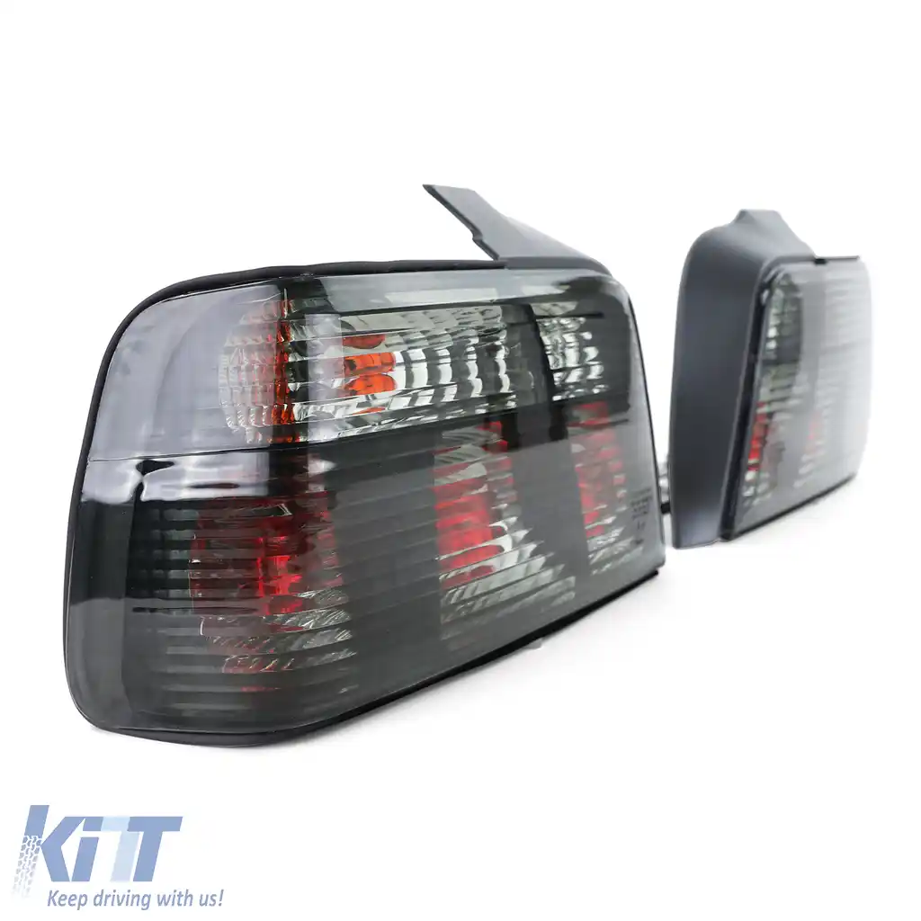 Set de Stopuri cu Sticlă Clară și Fum Negru, potrivit pentru BMW Seria 3 E36 Sedan 1990-1999-image-6209419