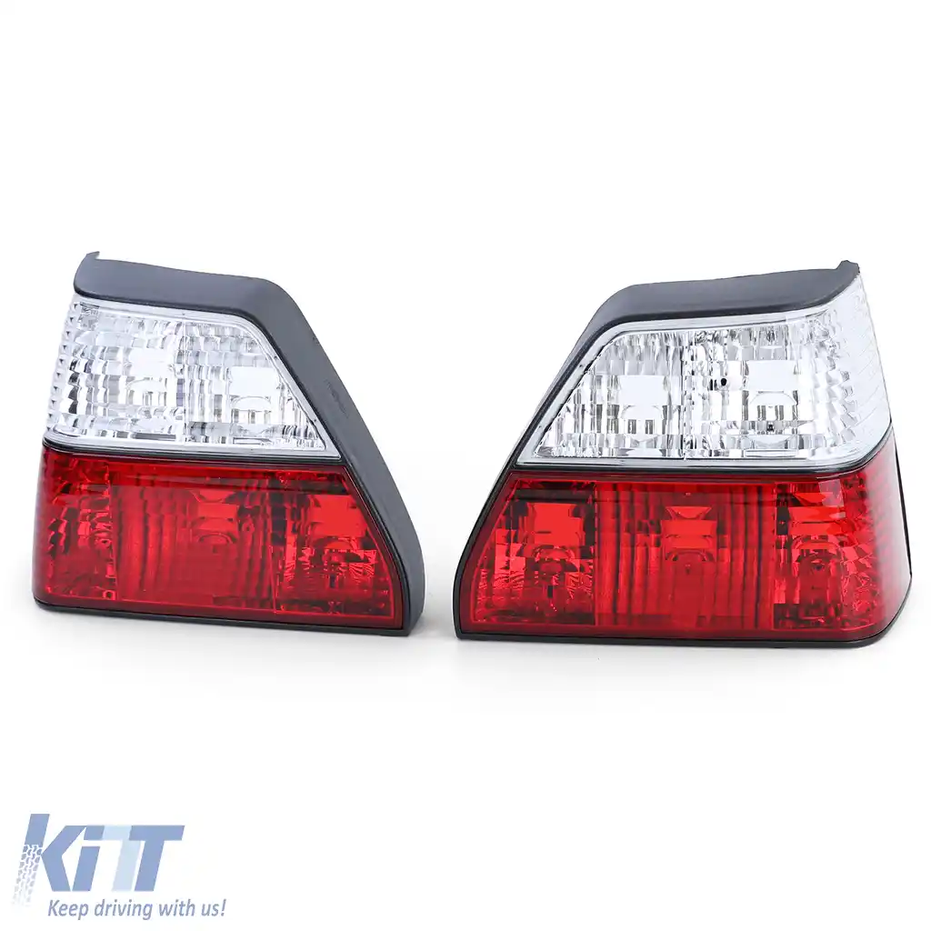 Set de stopuri cu sticlă clară roșie albă cristal, potrivit pentru VW Golf II 2 83-91-image-6190896