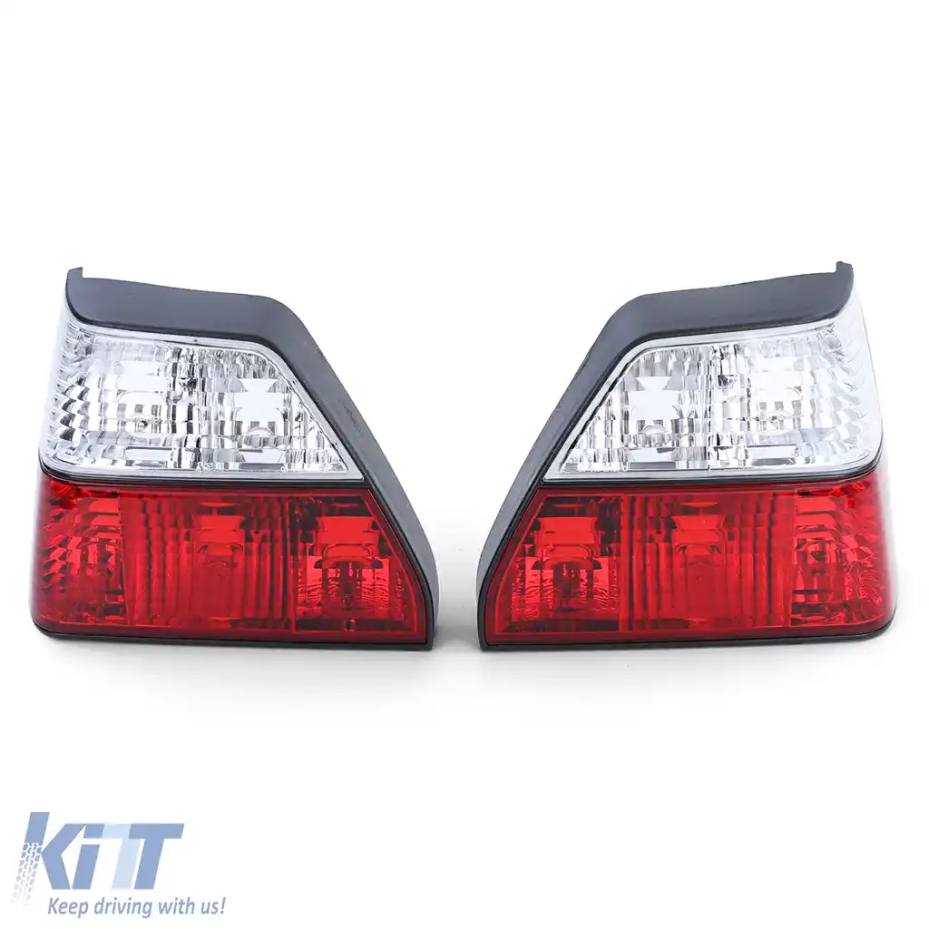 Set de stopuri cu sticlă clară roșie albă cristal, potrivit pentru VW Golf II 2 83-91-image-6190899