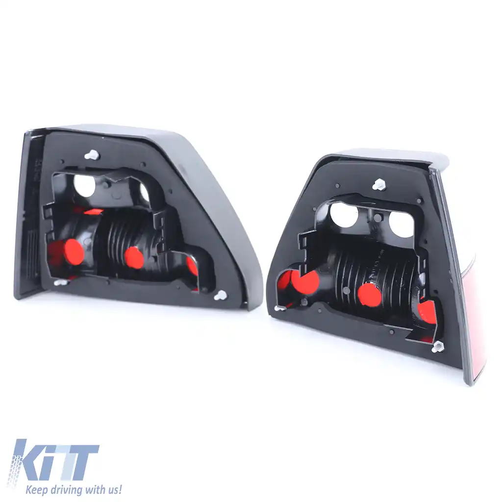 Set de stopuri cu sticlă clară roșie albă cristal, potrivit pentru VW Golf II 2 83-91-image-6190902