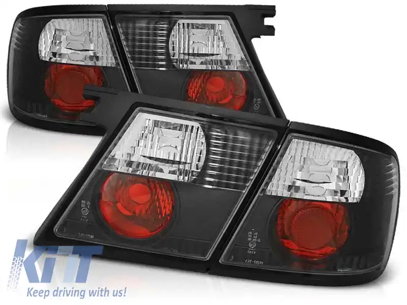 Set de stopuri de tuning potrivit pentru NISSAN PRIMERA P11 1996-1998 hatchback cu bază neagră, stânga și dreapta