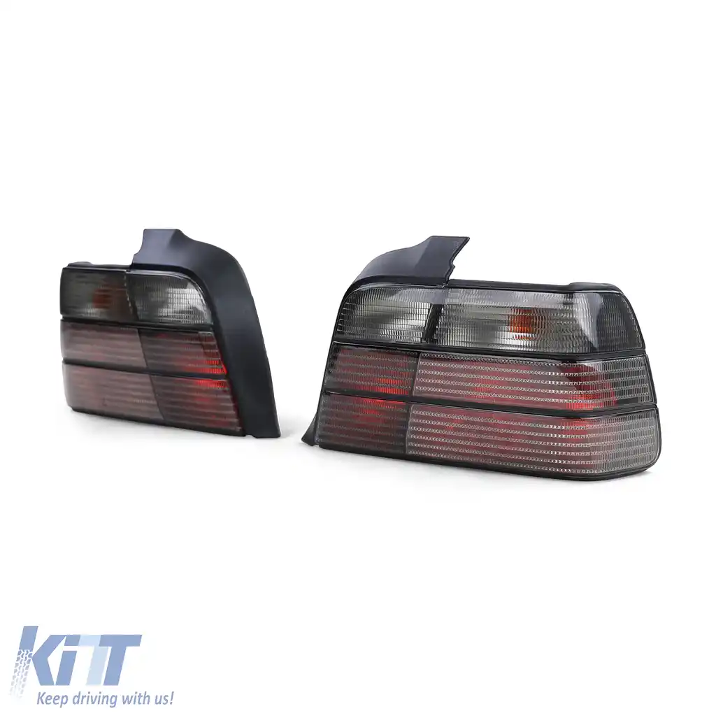 Set de stopuri fumurii negre potrivit pentru BMW Seria 3 E36 sedan 1990-1998-image-6196755