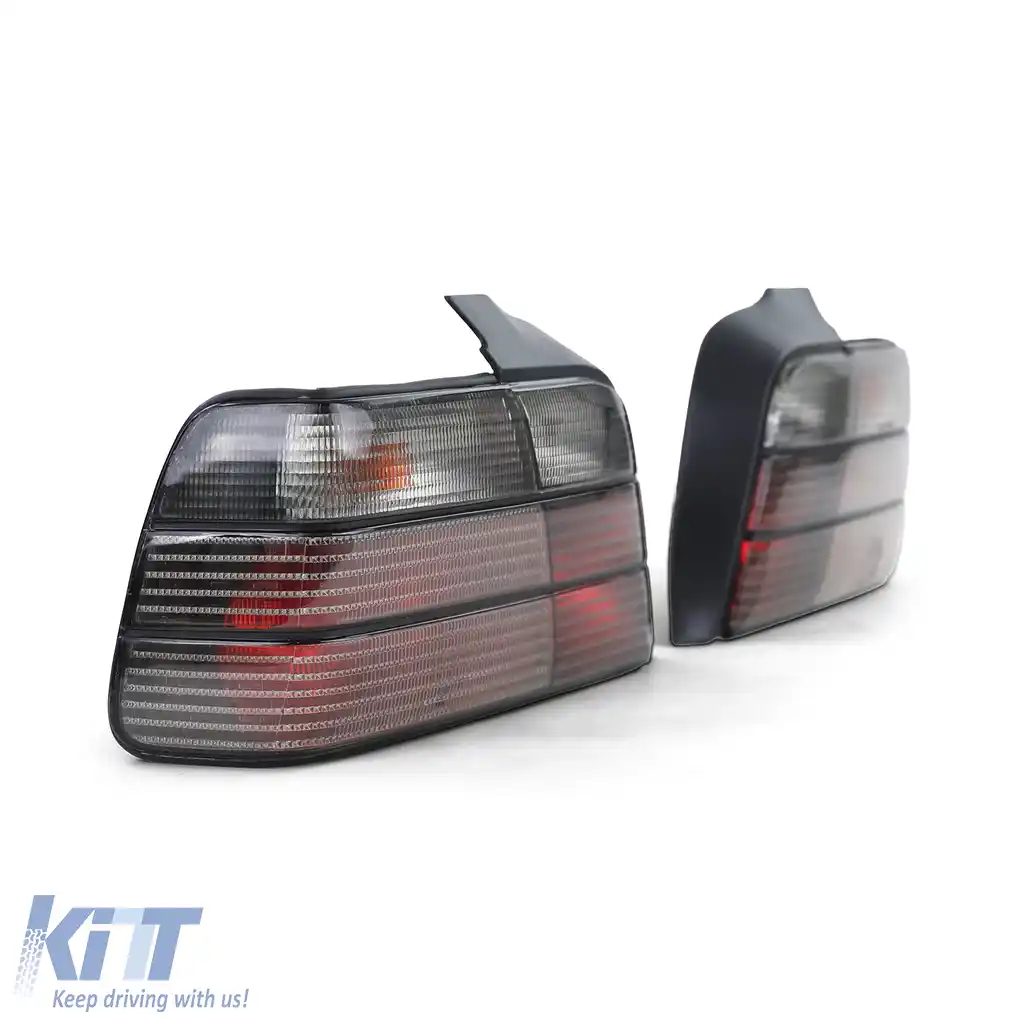 Set de stopuri fumurii negre potrivit pentru BMW Seria 3 E36 sedan 1990-1998-image-6196756