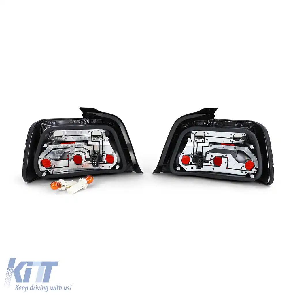 Set de stopuri fumurii negre potrivit pentru BMW Seria 3 E36 sedan 1990-1998-image-6196759