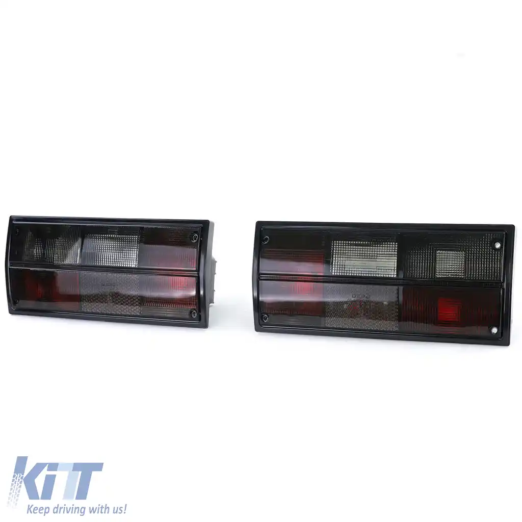 Set de stopuri fumurii negre potrivit pentru VW Bus Panel Van Transporter T3 79-92-image-6193075