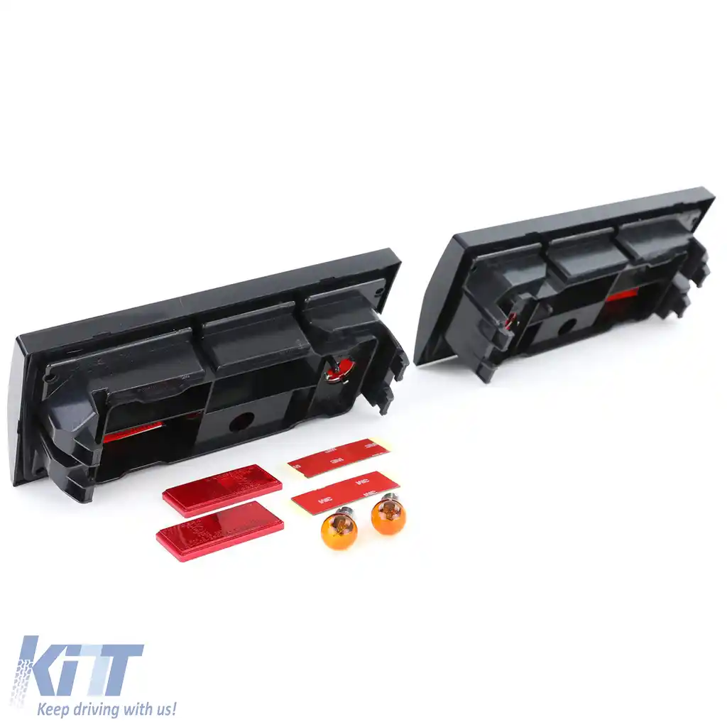 Set de stopuri fumurii negre potrivit pentru VW Bus Panel Van Transporter T3 79-92-image-6193080